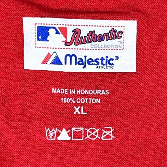 Majestic Philadelphia Phillies Red T-Shirt Size XL - Picture 3 of 3